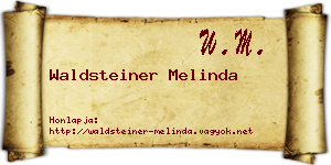 Waldsteiner Melinda névjegykártya